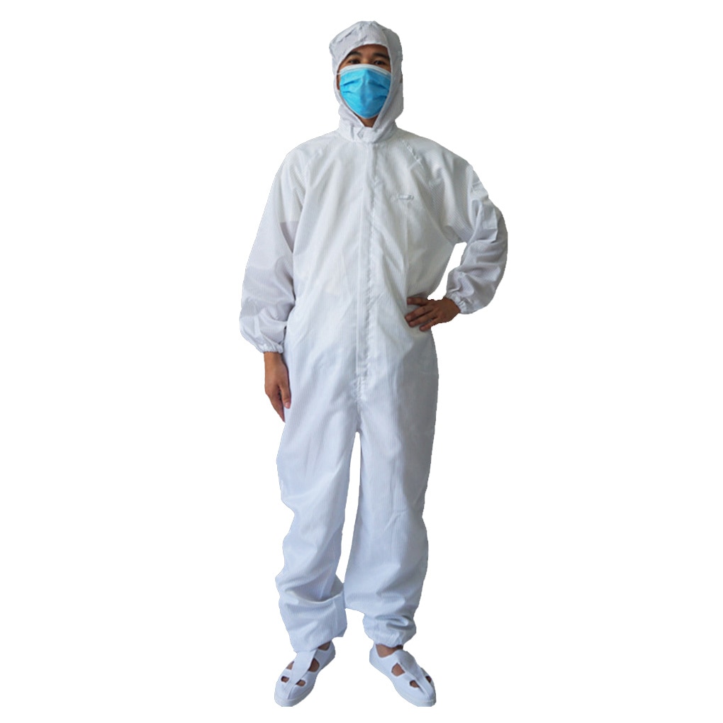 Witte Overall Hazmat Pak Bescherming Beschermende Disposableclothing Wegwerp Fabriek Veiligheid Kleding