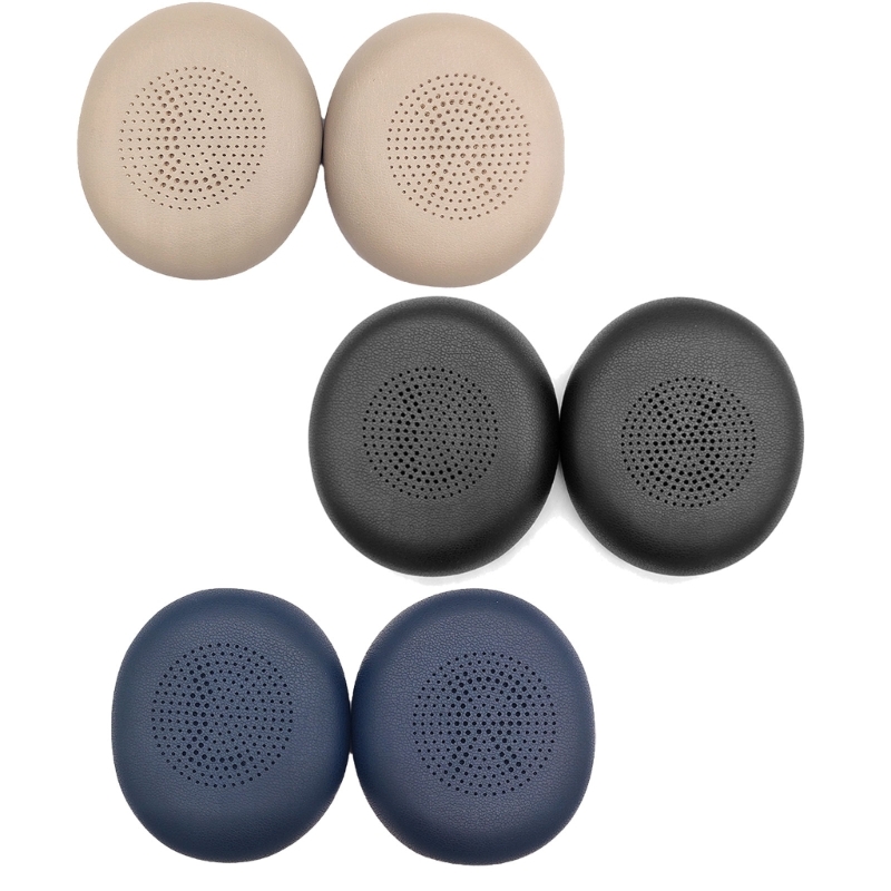 Leather Ear Pads for JABRA ELITE 45H Evolve2 65 Headphone Comfortable Earpads Cushions Pads Replacement