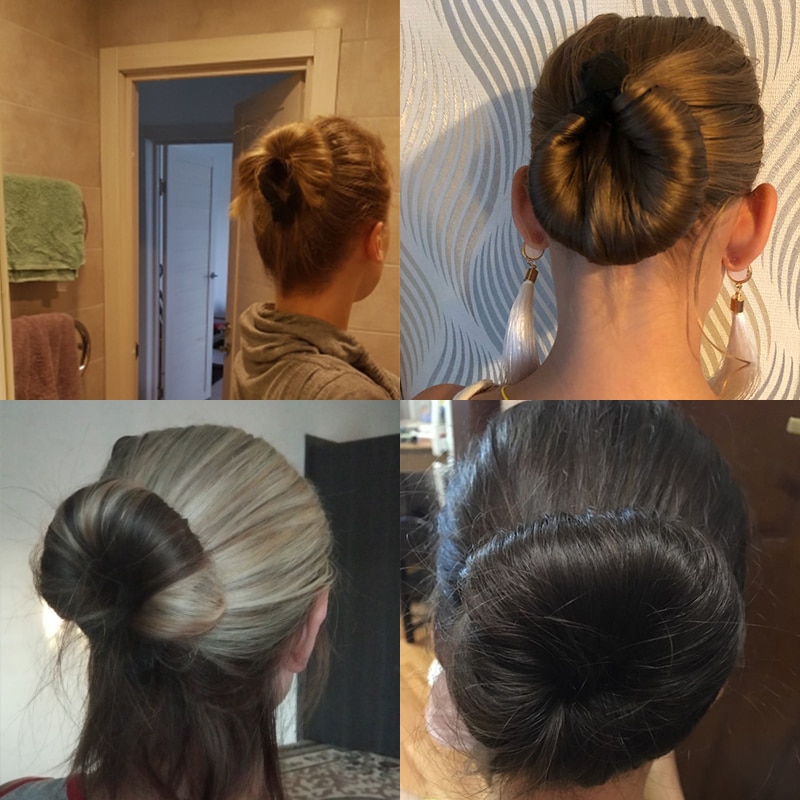 Hårværktøj magisk hurtig knold lav hårstyling langt pandebånd kvinder dame gør-det-selv hårbånd pige hårbånd hårpynt