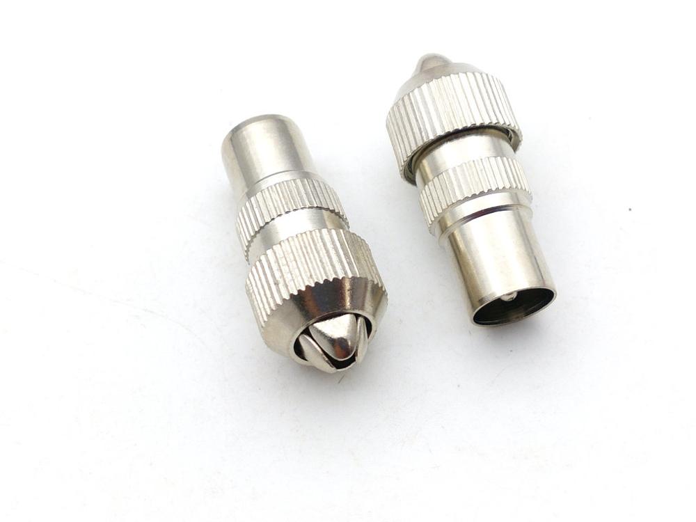 5pcs MALE TV AERIAL CONNECTOR PLUG COAXIAL COAX adapter