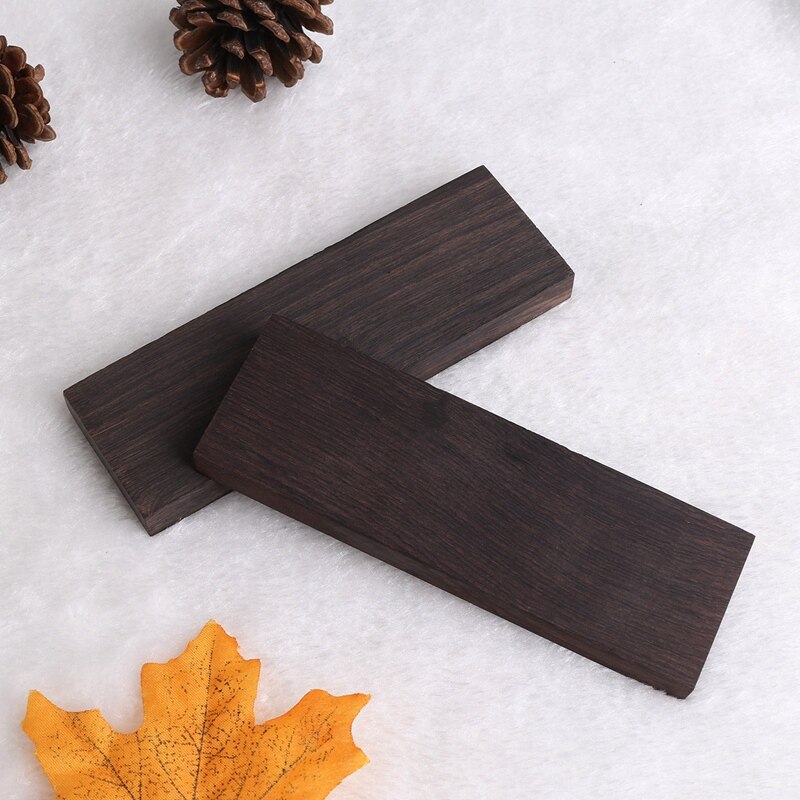 Bloques de madera de melanoxilán, madera negra africana, 120x40x10mm