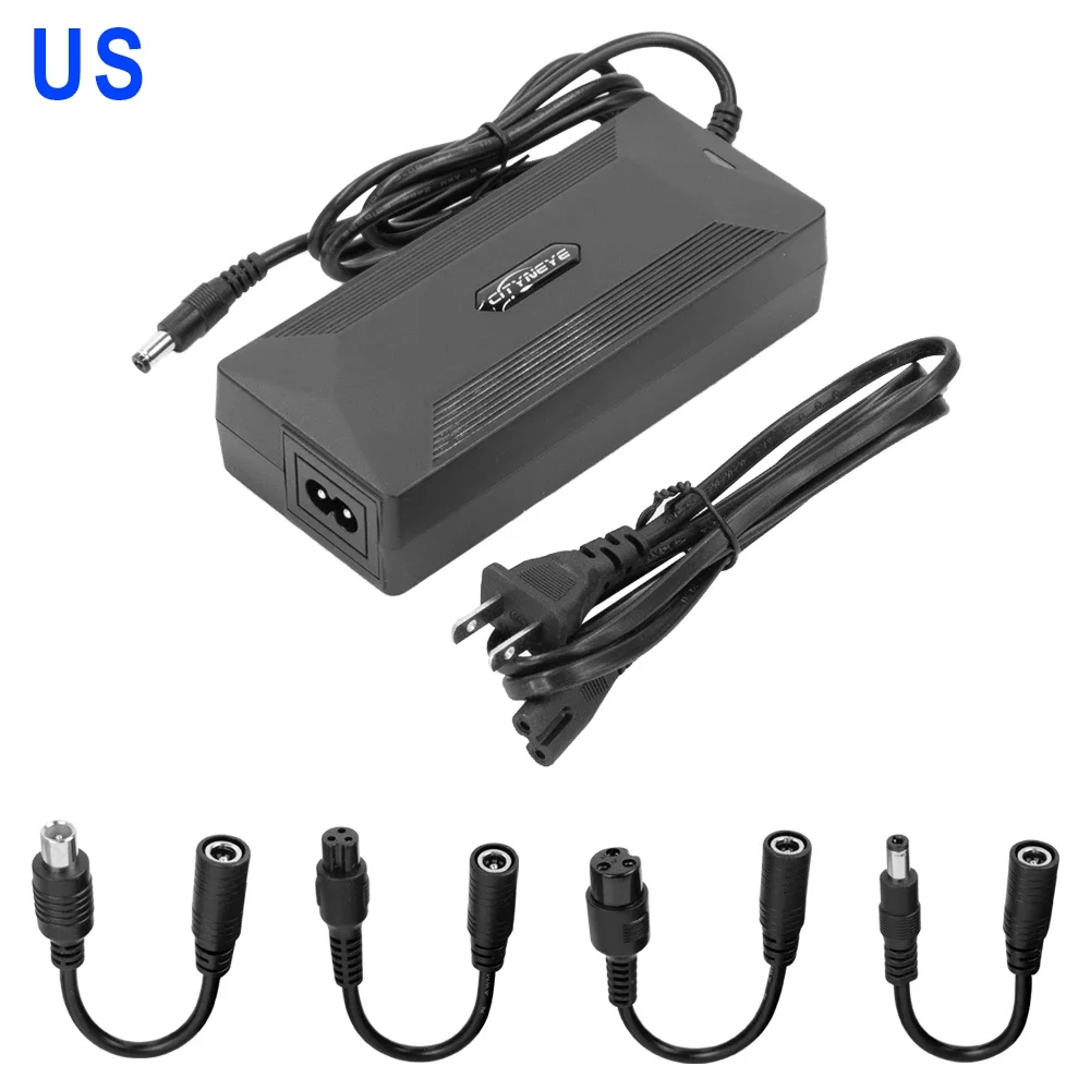 Universele Oplader 2A Lader Adapter voor Xiaomi Elektrische Scooter M365 1S Pro Pro2 E-Scooter Onderdelen EU/US/UK/AU Plug: YELLOW