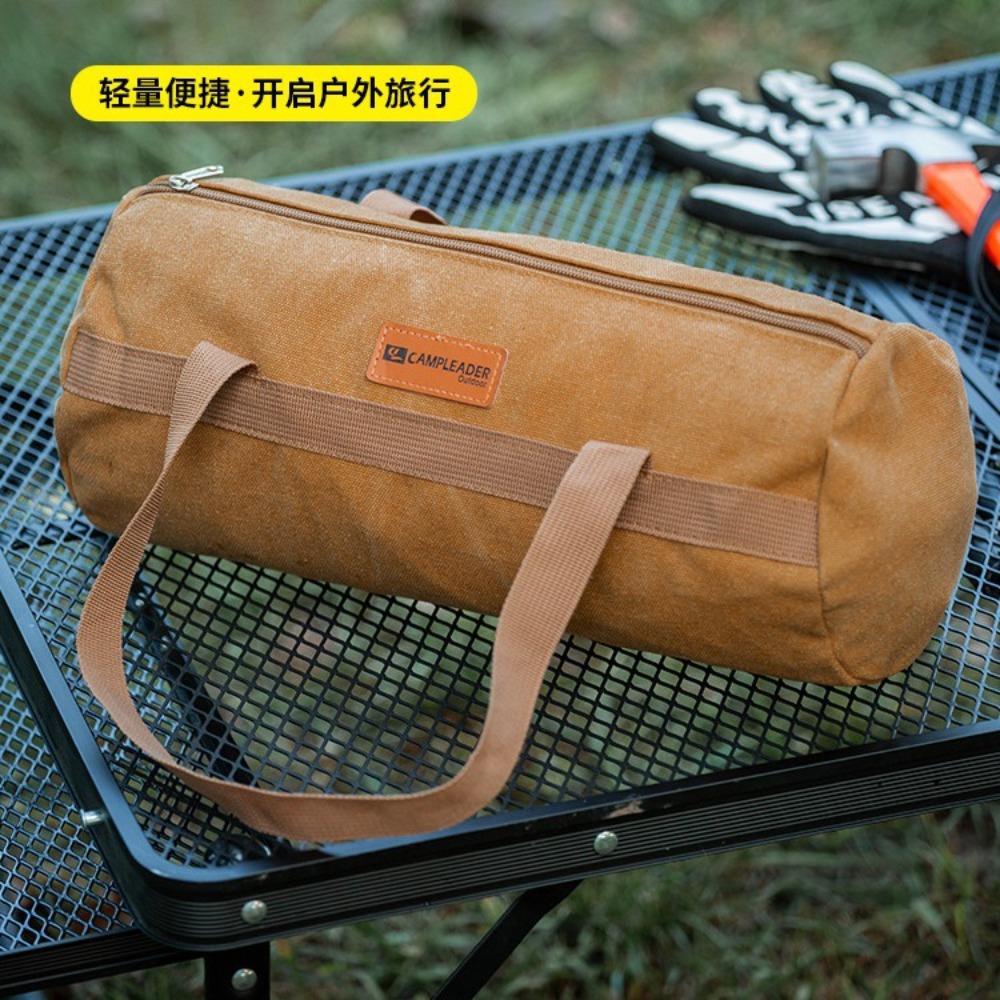 Tent Stake Bag for Camping - Waterproof & Compact Organizer for Tent Pegs, Mallet, Ropes, Outdoor Accessories Storage (20-30PCS)