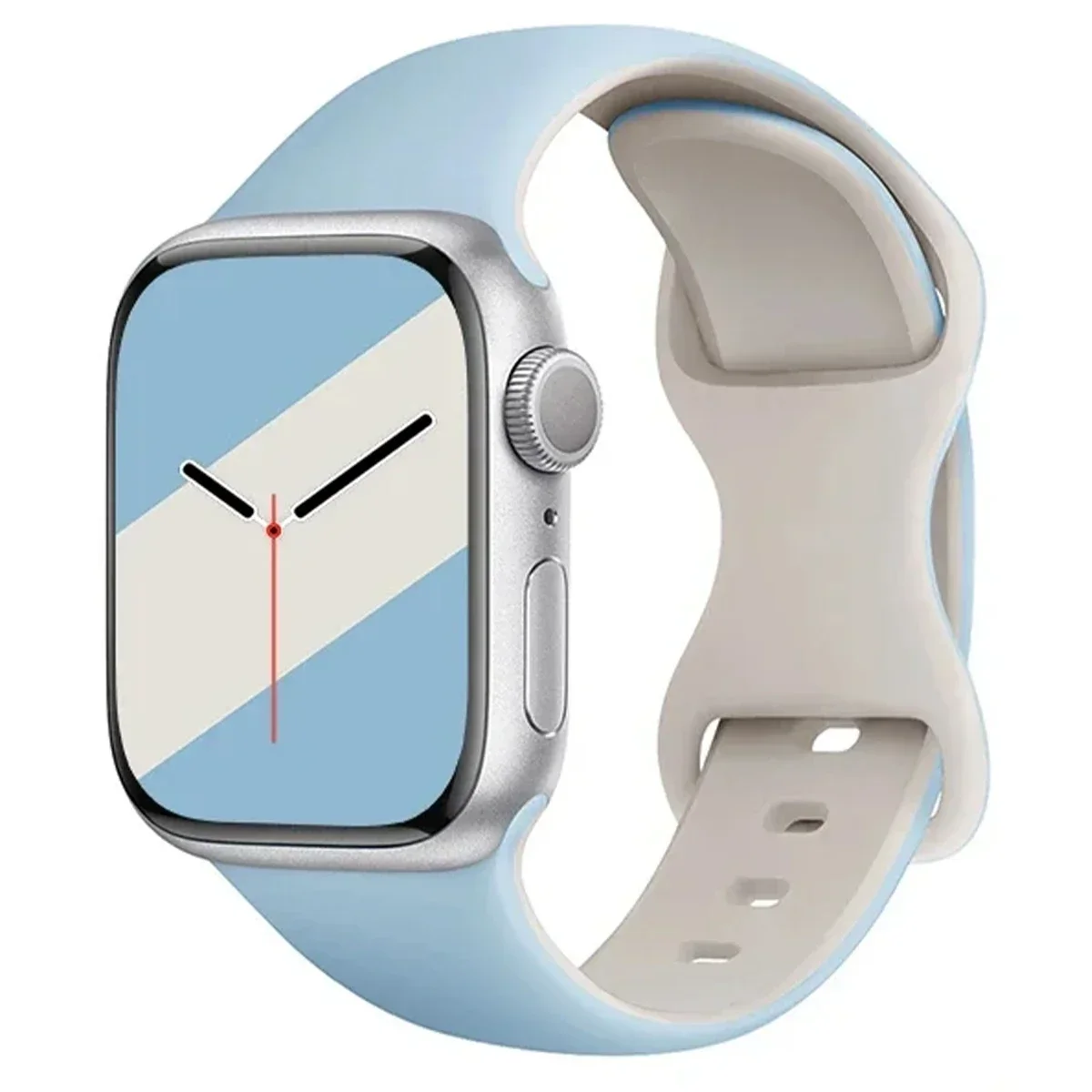 Tofarget sportssilikonrem til apple watch ultra 2 49mm 46mm 45mm 44mm 42mm rem til iwatch series 10 9 8 7 6 5 4 klokkerem