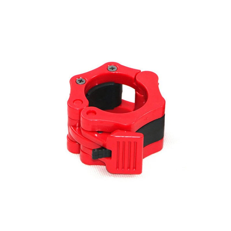 Abrazaderas de barra de pesas de liberación rápida, Clips de barra de pesas olímpica para levantamiento de pesas y entrenamiento de fuerza, 50mm: Red-One