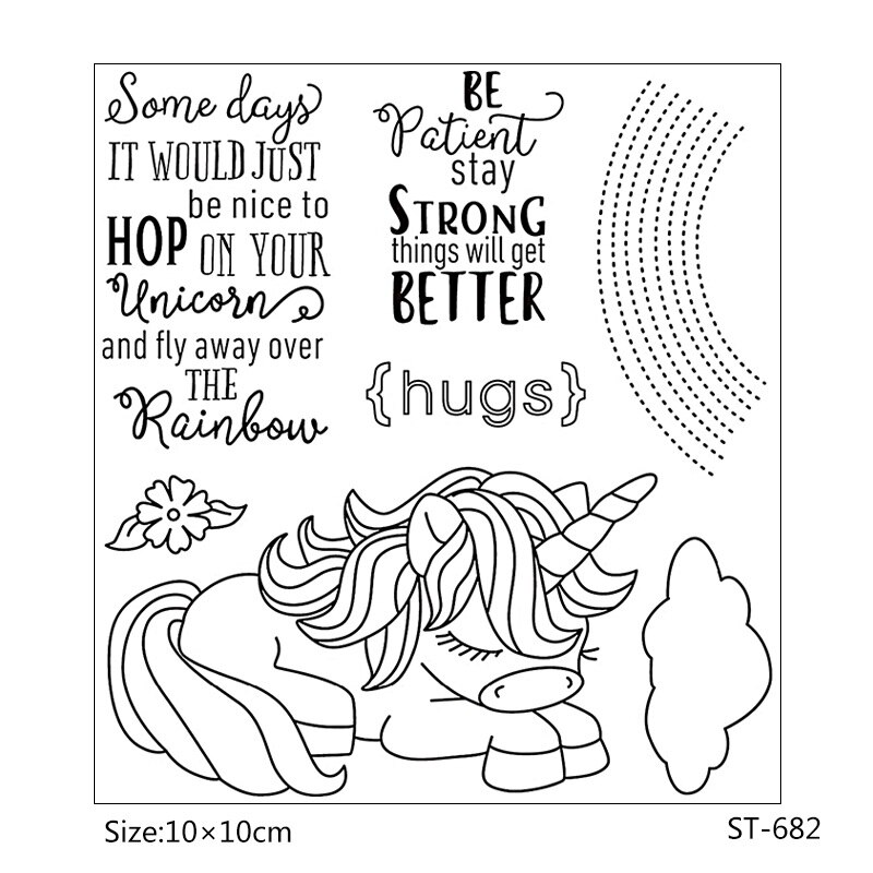 AZSG Heerlijk eten/Mooie dieren Clear Siliconen Stempel/zegel voor DIY Scrapbooking/fotoalbum Decoratieve Duidelijke Stempel lakens: stamp   ST-682