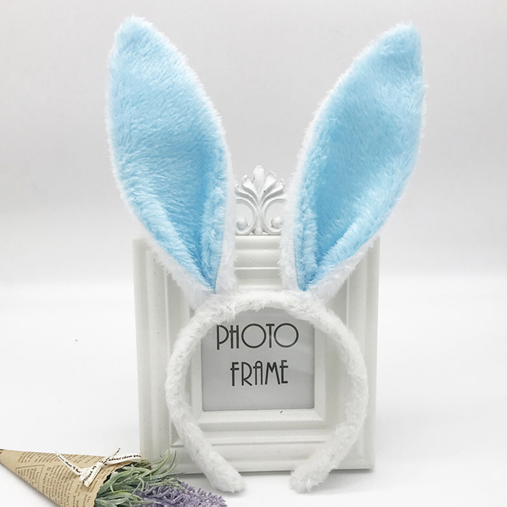 Diadema con Orejas de conejo de Pascua, aro para el pelo con Orejas de conejo de peluche, decoraciones para , diademas para adultos de Pascua, suministros para de Cosplay para niñas: violet