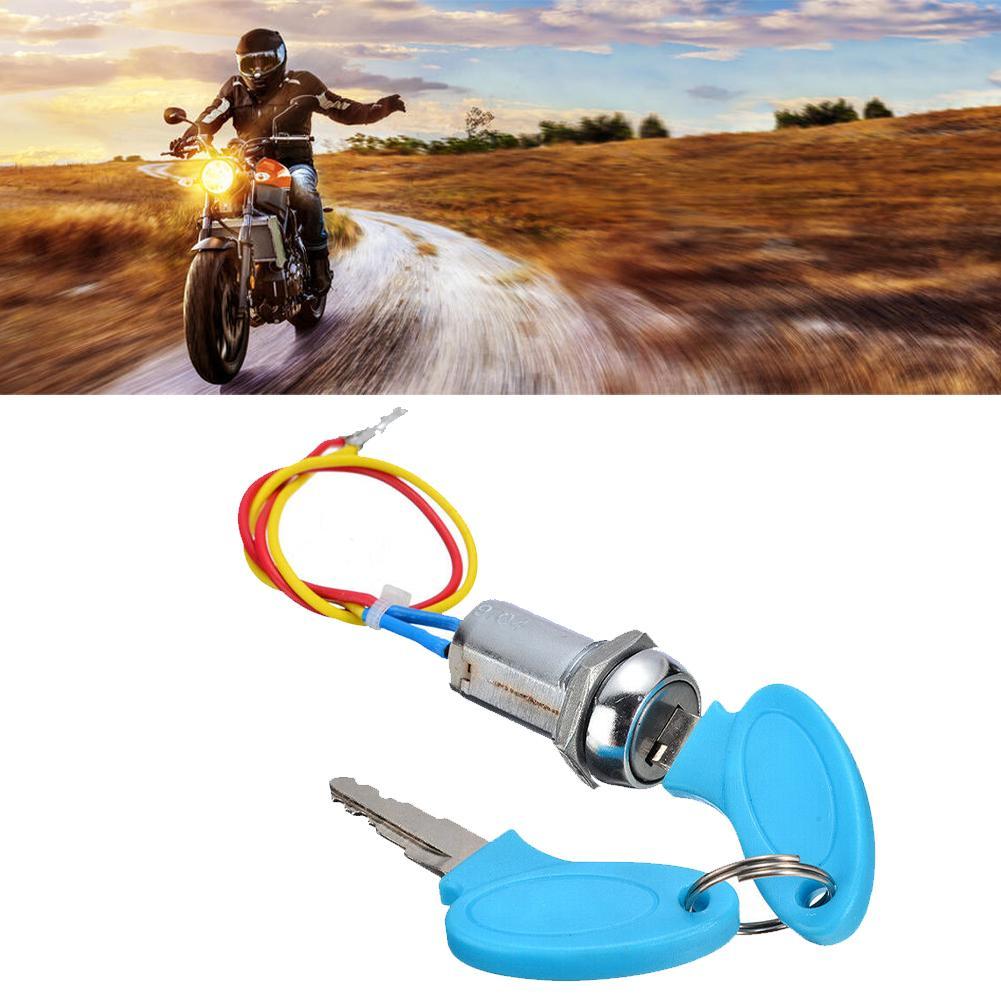 1 set 2 contactschakelaars slot scooter fiets voor elektrisch systeem motorfiets bromfiets dolfijn contactsleutel schakelaar elektrisch deurslot