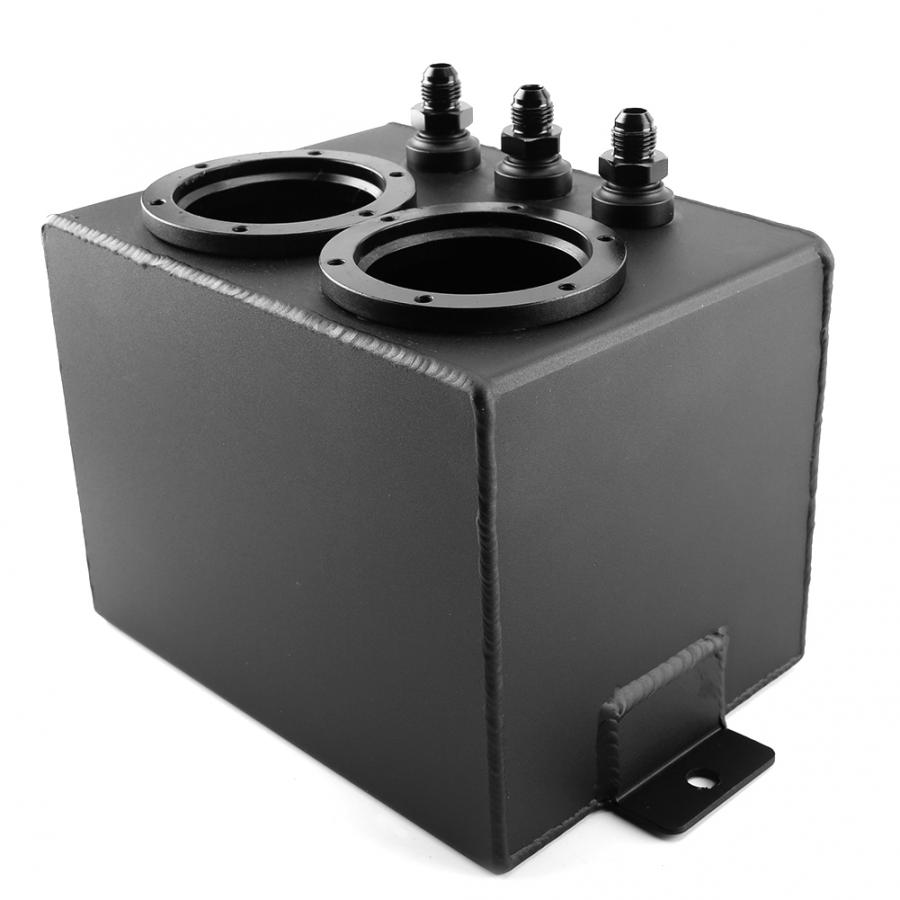 gasoline tank 4L Racing Car Fuel Surge Tank Can Aluminum Automobile Repacking Tools Universal Black car oil catch tank