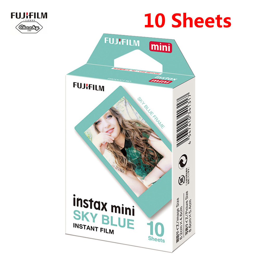 Fujifilm instax mini film fotoram 10-100 ark fotopapper för instax mini 9 mini 8 instant mini 70 90 filmkamera