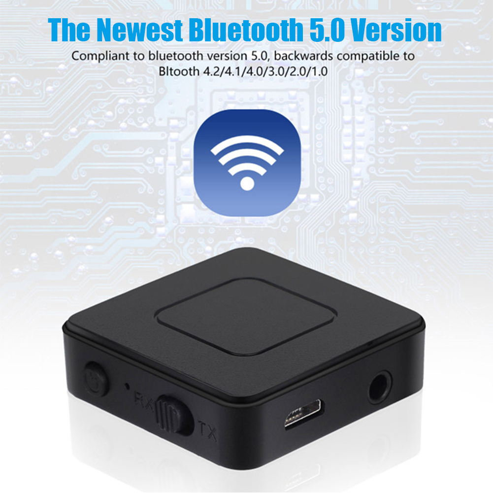 Receptor Bluetooth sem fio, Receptor de áudio 2 em 1, USB estéreo, 3.5mm Aux Jack para computador, Headset de carro, Computador