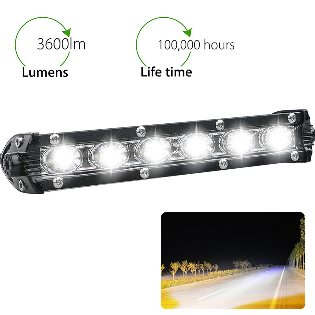 18W Spot Led Licht Werk Bar Lamp IP67 Waterdichte High Power Universele Heldere Licht Werk Spot Verlichting Voor Suv 4WD Auto Boot Truck