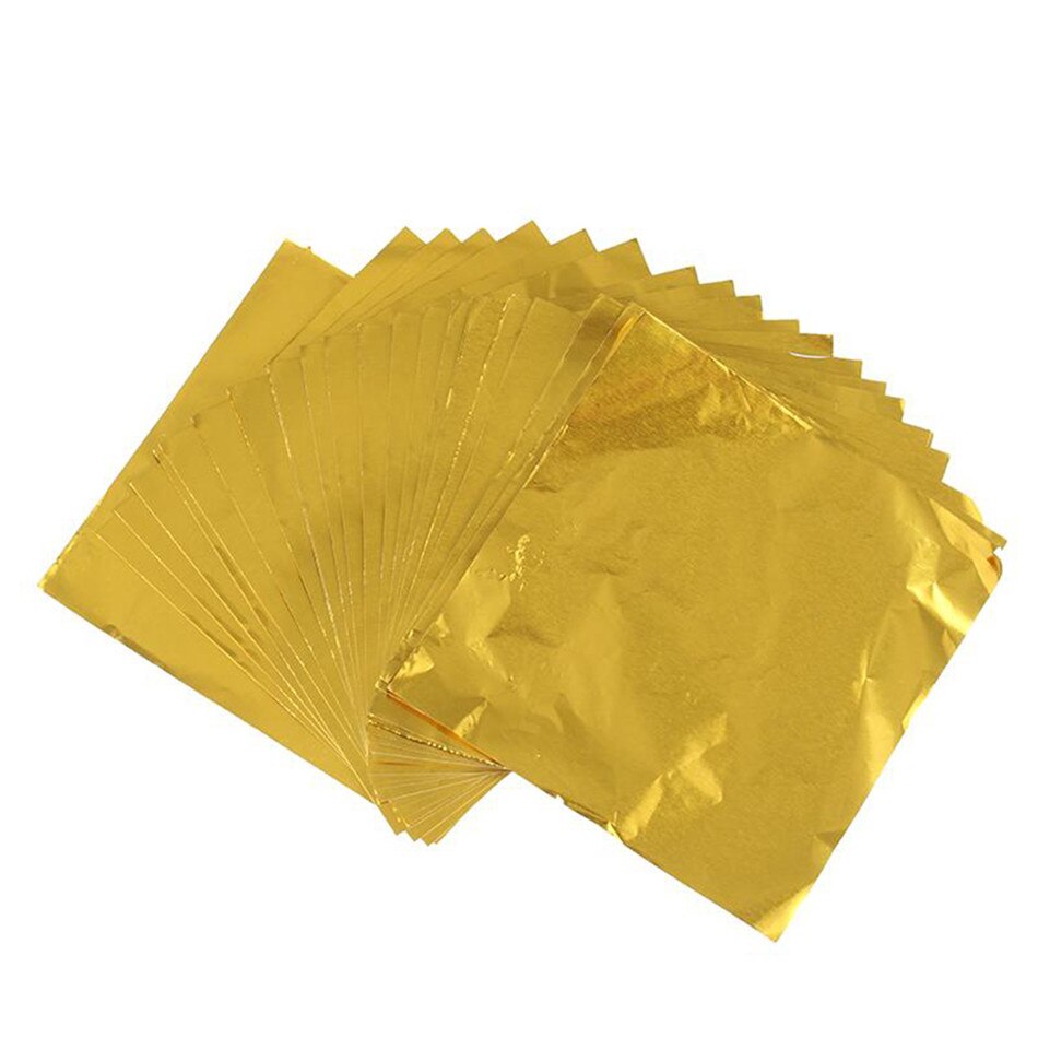 TTLIFE 100Pcs Voedsel Aluminiumfolie DIY Chocolade Snoep Pakket Papier Box Candy Pakket Folie Papier wikkelen 5 Heldere kleuren