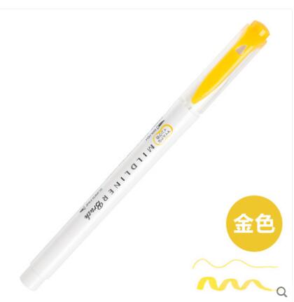 Zebra WFT8 MILDLINER Weichen Pinsel Stift + Harte Spitze Textmarker Doppel Spitze Japan Pastell Farben Marker Stifte: MGO