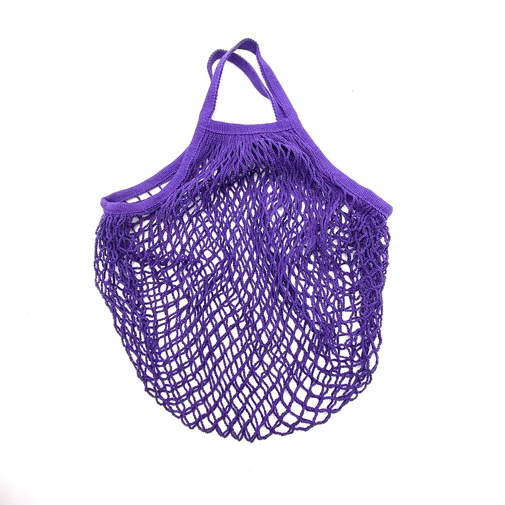 Totes Gittergewebe Tasche Baumwolle Schnur Produzieren Einkaufen Schildkröte-taschen Lebensmittel Kurzen Griff Netz Schulter-Tasche Obst Gemüse wiederverwendbar: S