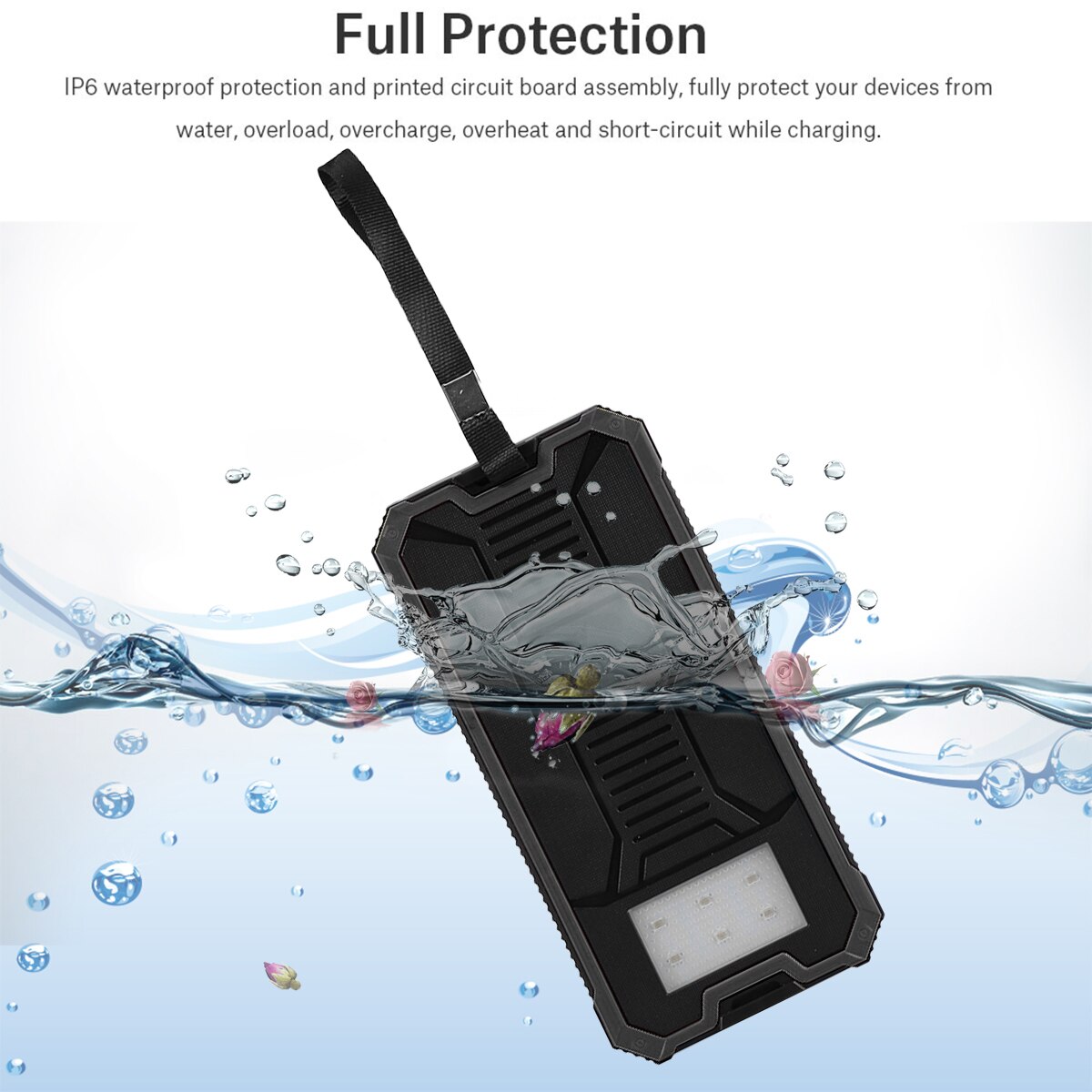 DIY Solar Power Bank Case Set Dual USB Port Fast Charging DIY Solar Power Bank Case Kit (Battery NOT INCLUDED)