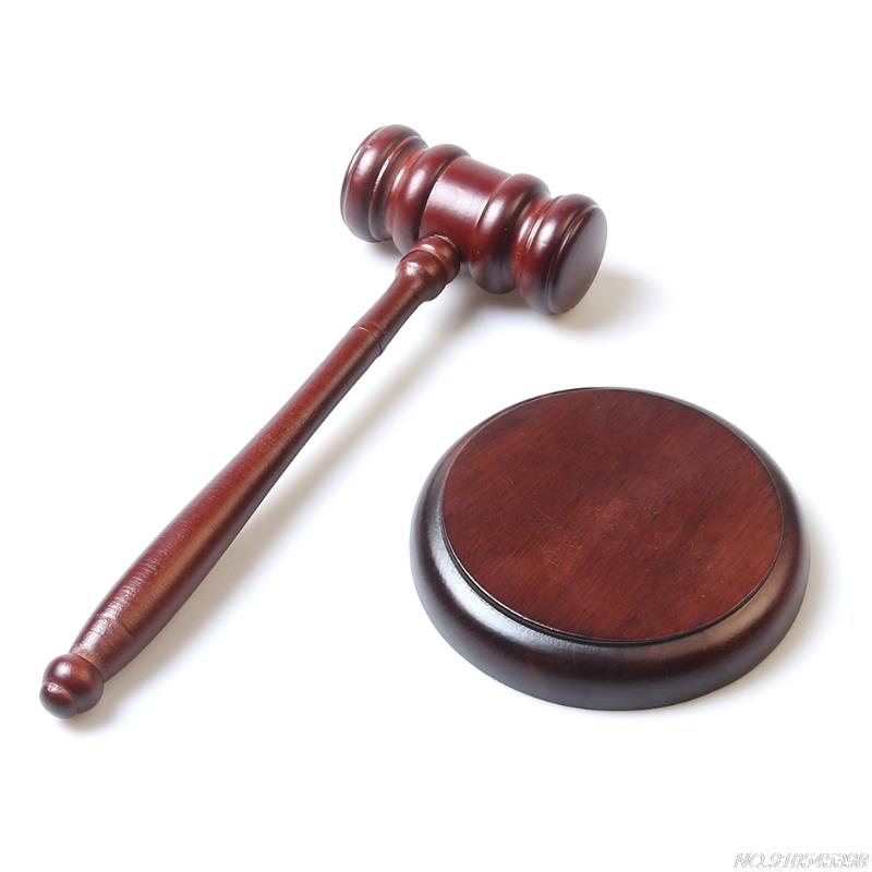 R1WF Houten Hamer Speelgoed Oordelen Hamer Cosplay Advocaat Vergaderhamers Veiling Justice Kostuum Accessoires Props Voor Jongen Rollenspel
