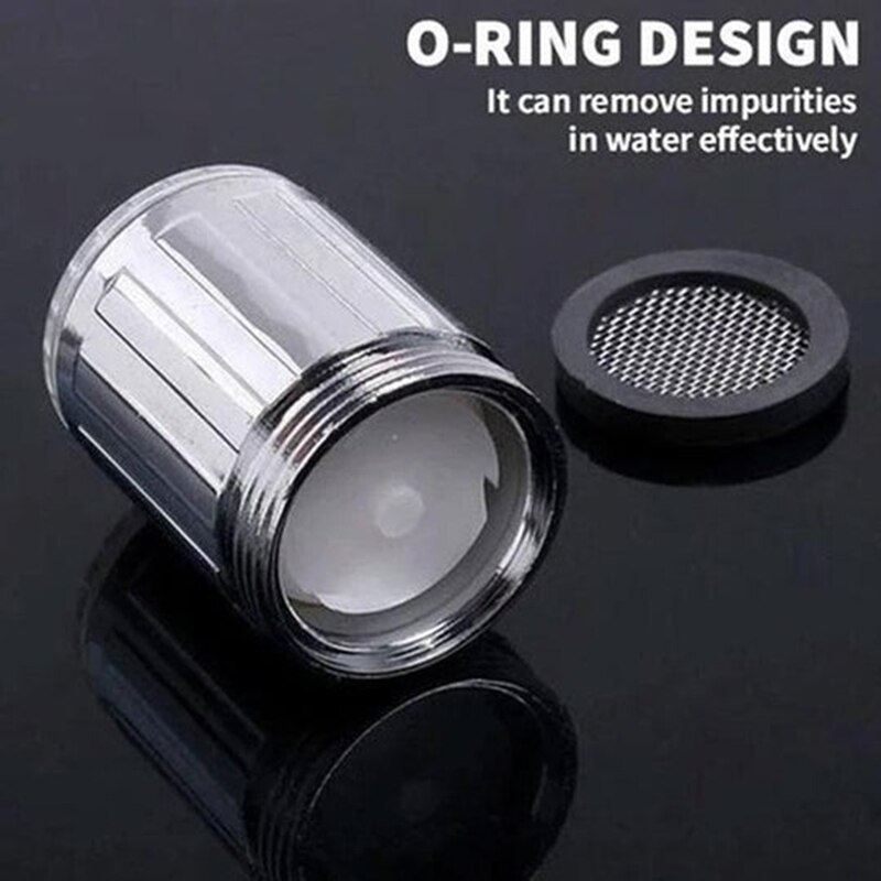 LED Light up Water Kitchen Faucet Color Changing Faucet Kitchen Bathroom Glow Water Saving Faucet Aerator Tap Nozzle Shower