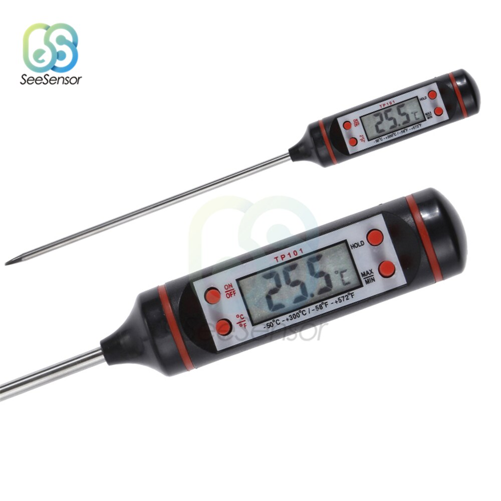 Kjøkken digital bbq termometer elektronisk matlaging mat termometer rustfritt stål sonde vann melk stekeovn kjøtt termometer verktøy
