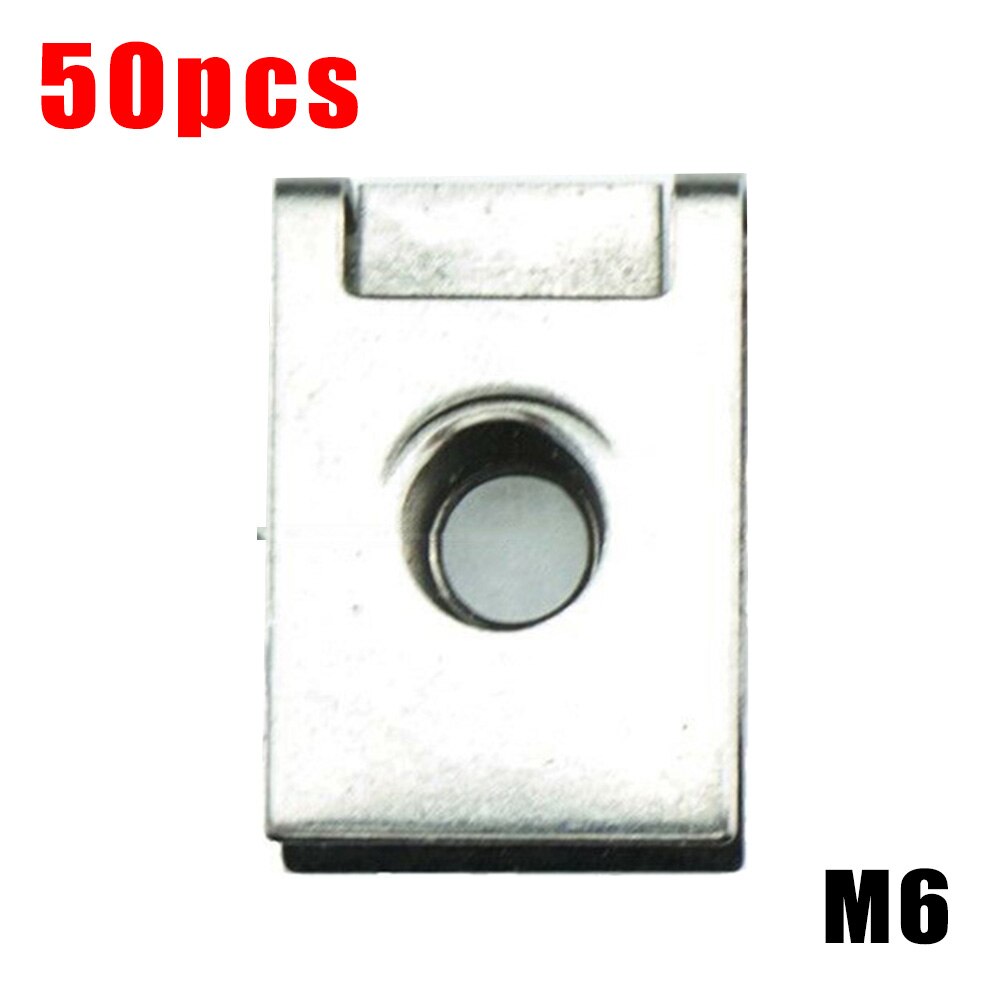 10/20/50Nuts Stainless Steel Clip U Spring Nuts M5 M6 Clips Fairing Panel Speed Chimney For Improved Spring Characteristic: M6 50PCS
