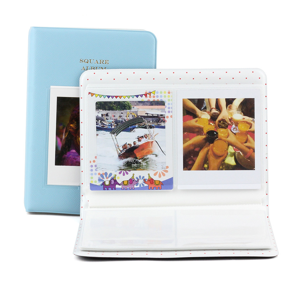 Quadratisches Fotoalbum, farbiges Buch/Wandalbum/Aufkleber, Filmpapier für Fujifilm Instax SQ6 SQ10 SQ20 Kamera und SP-3 Drucker