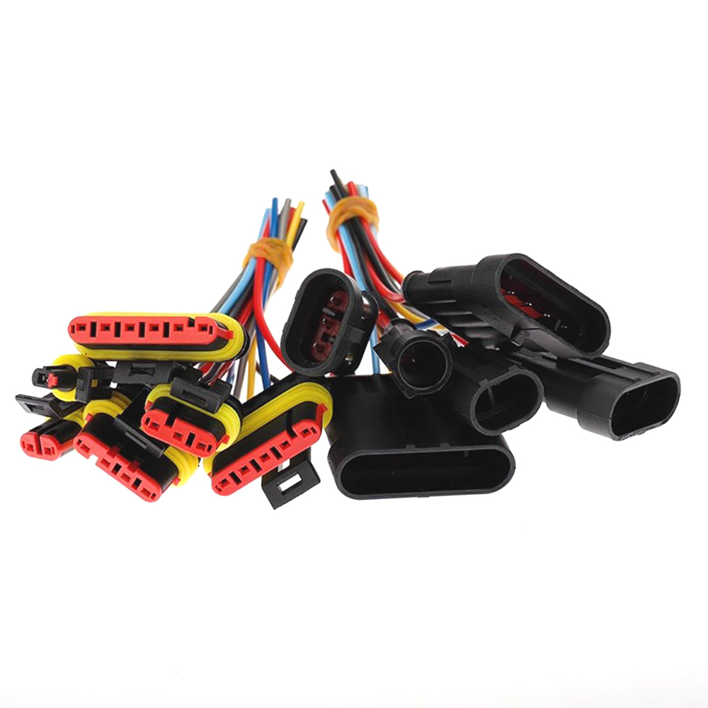 1 Satz 1-polig 2-polig 3-polig 4p 5p 6-poliger Autos tarter Stecker Buchse Docking versiegelter Stecker Kfz-Motor- Kabelbaum stecker Stecker