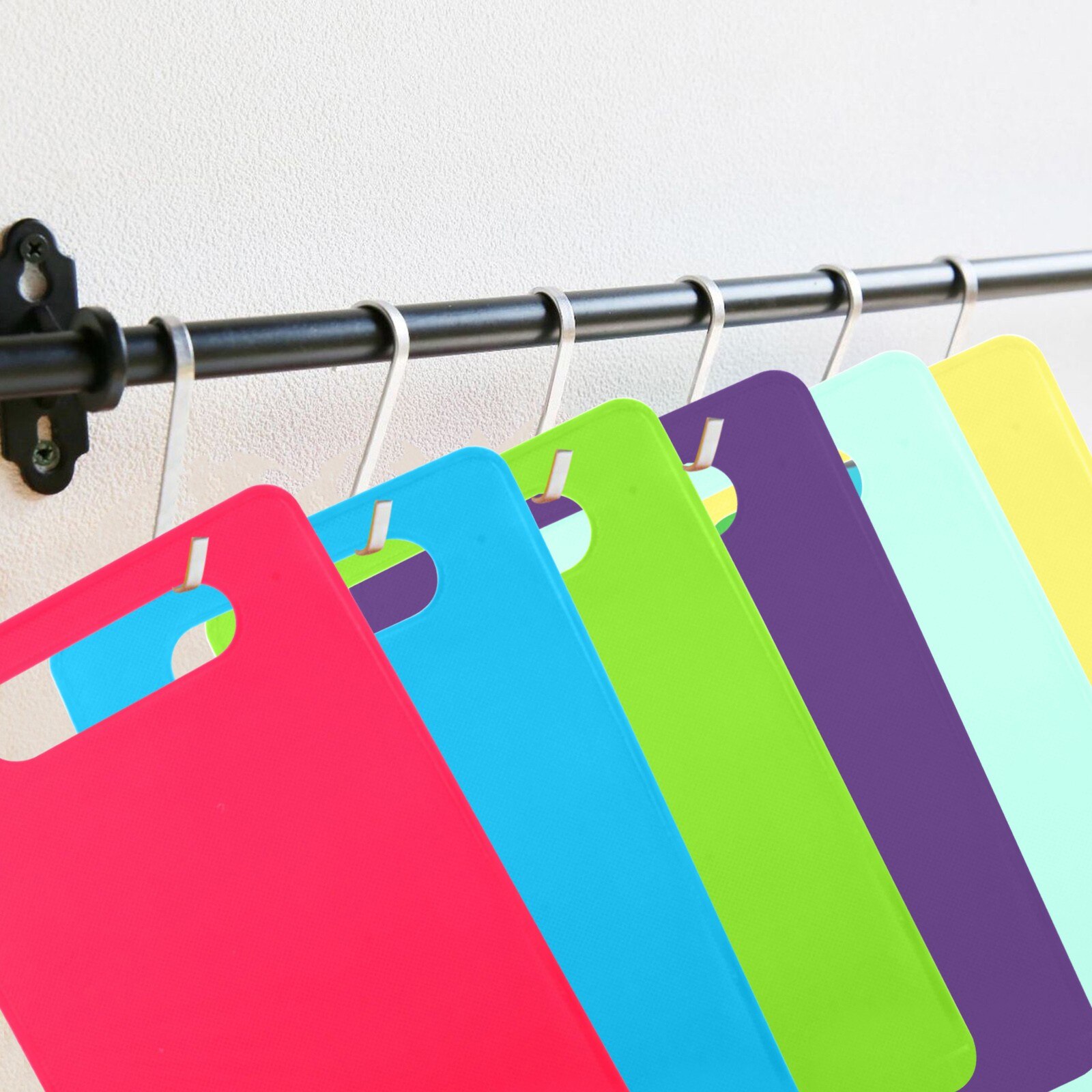 1pc Color Chopping Blocks Food Grade Plastic Vegetable Meat Cutting Board Multifunction Chopping Blocks Kitchen Accessories #Y