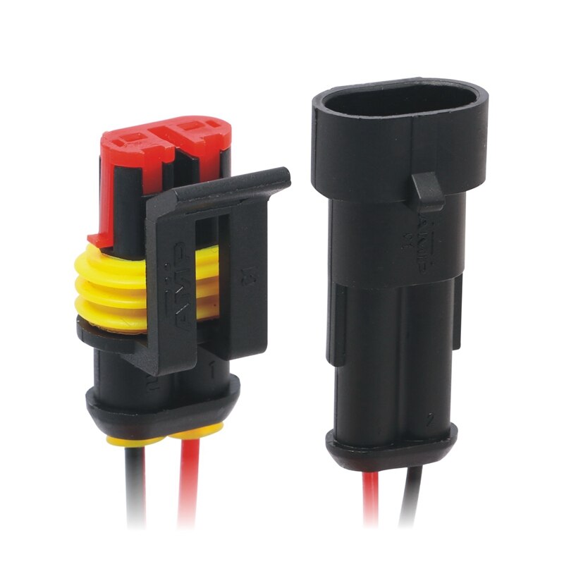 Kit Connecteur Électrique Voiture 6 Broches Étanche - Mâle Femelle Avec Terminaux Cuivre Pour Moto, Camion Et Bateau