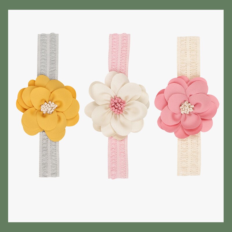 nuovo Fasce Del bambino Della Ragazza Fiore di Cotone di tela Neonato Turbante fascia infantile Hairbands Elastici boutique Del bambino Accessori Dei Capelli Della Ragazza