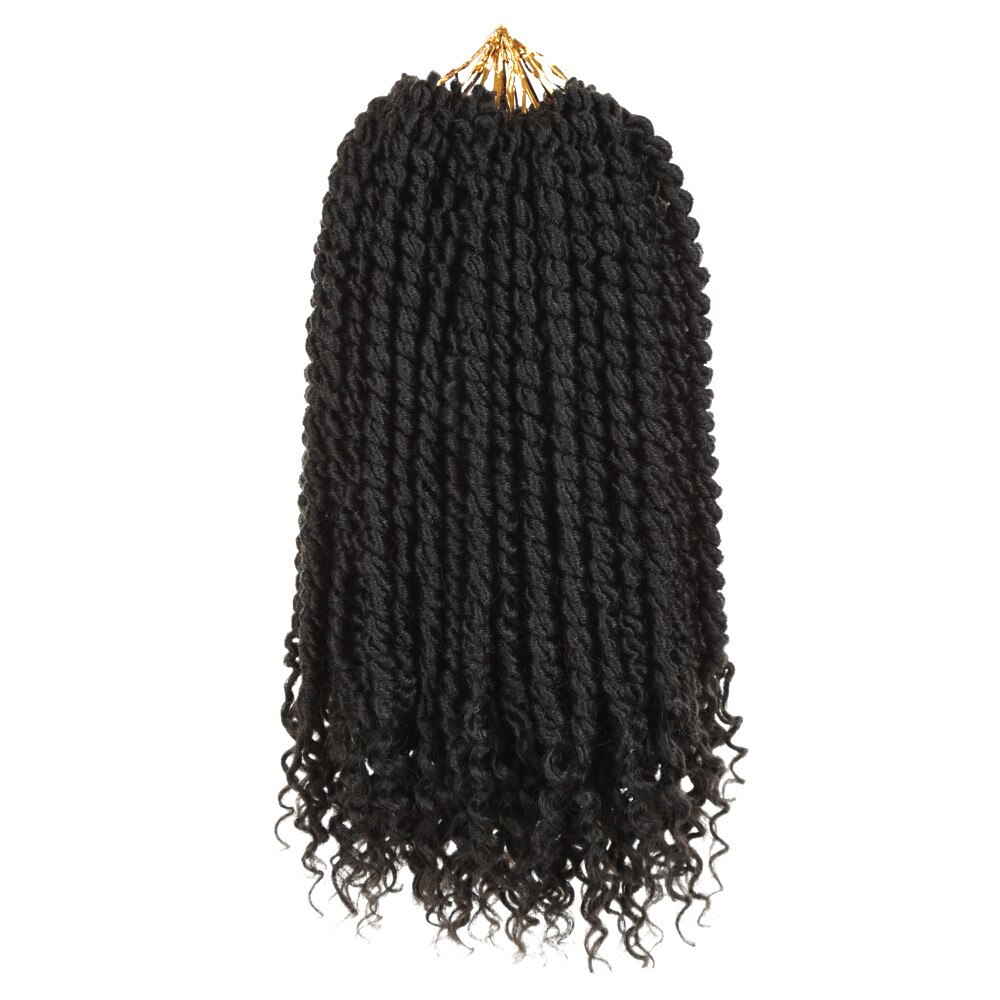 Golden Beauty Spring Senegalese Twist Crochet Hair 14" Havana Mambo Crochet Braids Dreadlocks Synthetic Braiding Hair Extension: 1Pcs/Lot