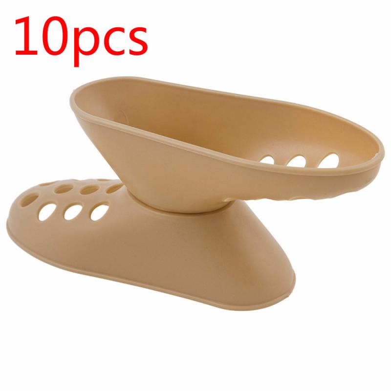 Space-saving Shoes Rack Shoe Storage Plastic Storage Stand / Organizer Rack / Stand Shelf For High Heel Shoe Shoes: 10pcs beige