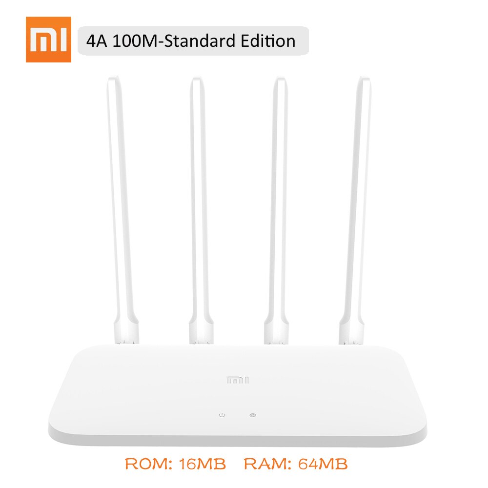 Xiaomi Mi Router 4A/4A Gigabit Version 100M/1000M 2.4GHz 5GHz WiFi 1167Mbps WiFi Repeater 128MB DDR3 4 Antennas Network Extender: 100M