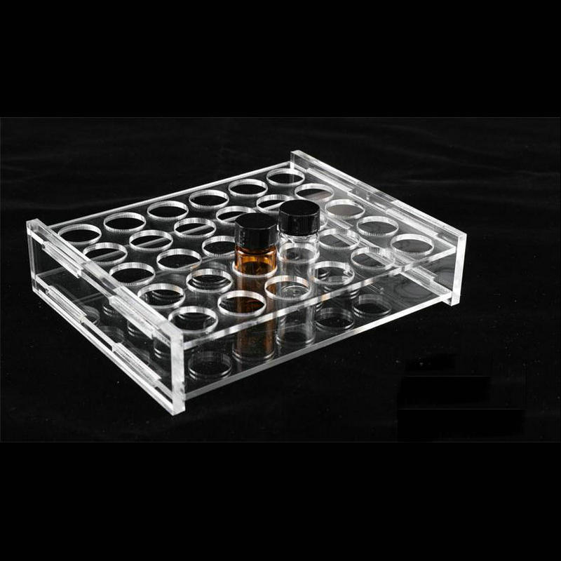 30Holes Lab Sample Bottle Rack Reagent Vials Holder Perspex Chromatographic Bottle Rack 2/3/5ml/10ml/20ml-60ml For Laboratory