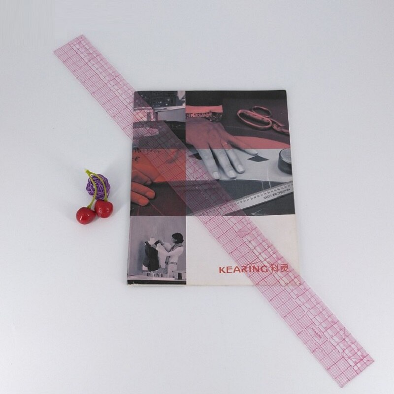 60cm Graph Ruler Transparent Straight Ruler Clothing Tailor Ruler H8097