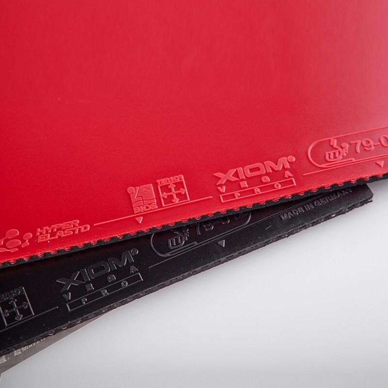 Xiom Vega PRO – caoutchouc de Tennis de Table, à boucle antiadhésive, dureté moyenne, épaisseur maximale, Ping Pong