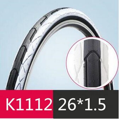 Kenda K1112 Mountain Bicycle Tyre 26 * 1.5 /1.75 MTB Bike Tire Cycling parts: Black white 26x1.5