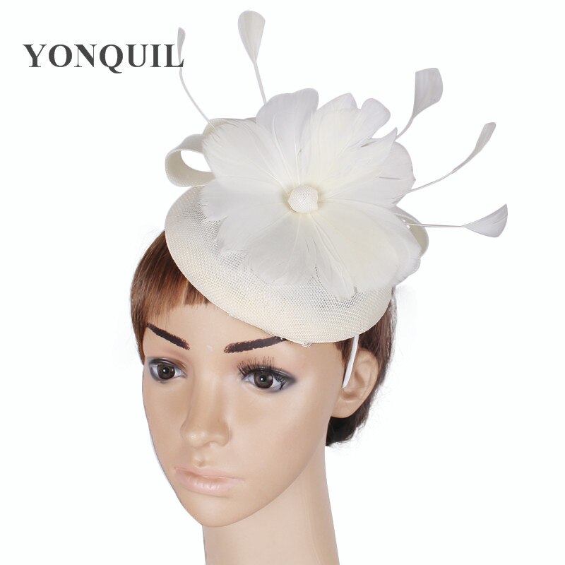 Fascinator Hoed - Veer Bloem Hoofdband Clip - 18cm - Vintage Klassieke Stijl - Dames Bruiloft Accessoire