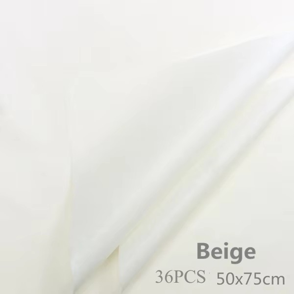 36Sheets DIY Tissue Paper 50x75cm Flower Packing Wrapper Bouquet Wrapping Paper Craft Paper Scrapbook Floral Wrapping: Silver