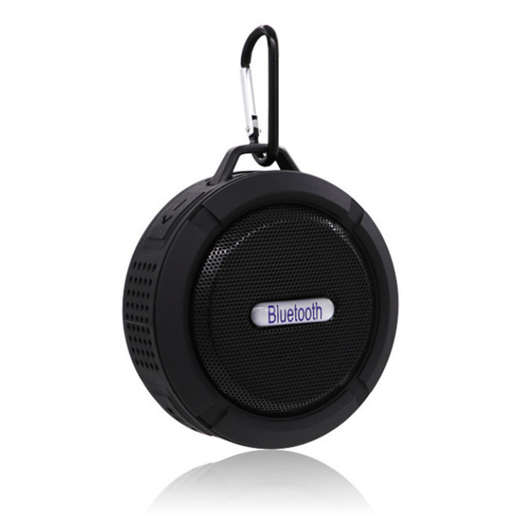 Draagbare Speaker Draadloze Bluetooth Speakers Soundbar Outdoor Sport Waterdicht Ondersteuning TF Card FM Radio Aux Input: Black