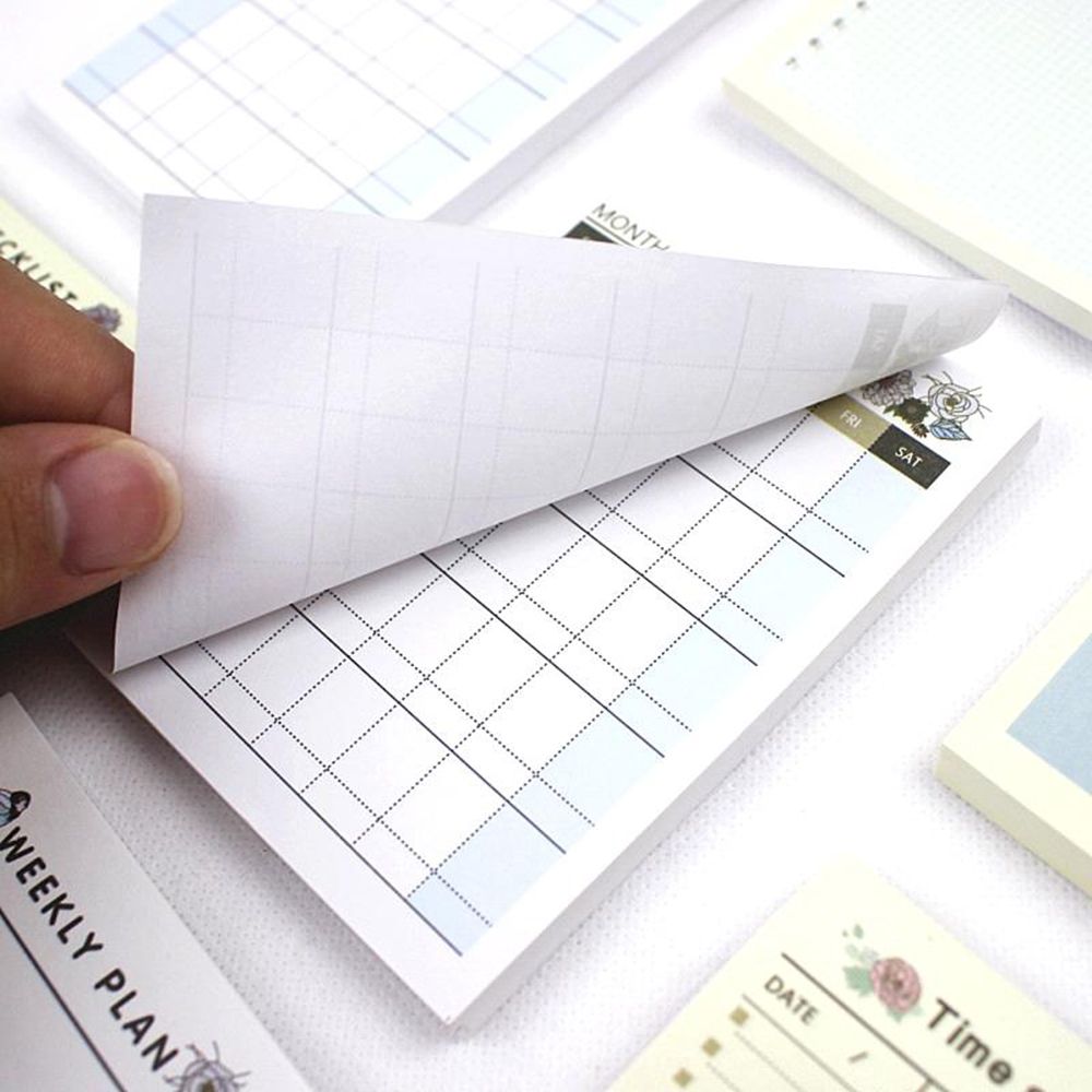 60 Lakens Vogel Patroon Memo Pad Leuke Wekelijkse Maandelijkse Werk Planner Sticky Note Leuke Marker Vlaggen Sticker Planner Kleine Notebooks S