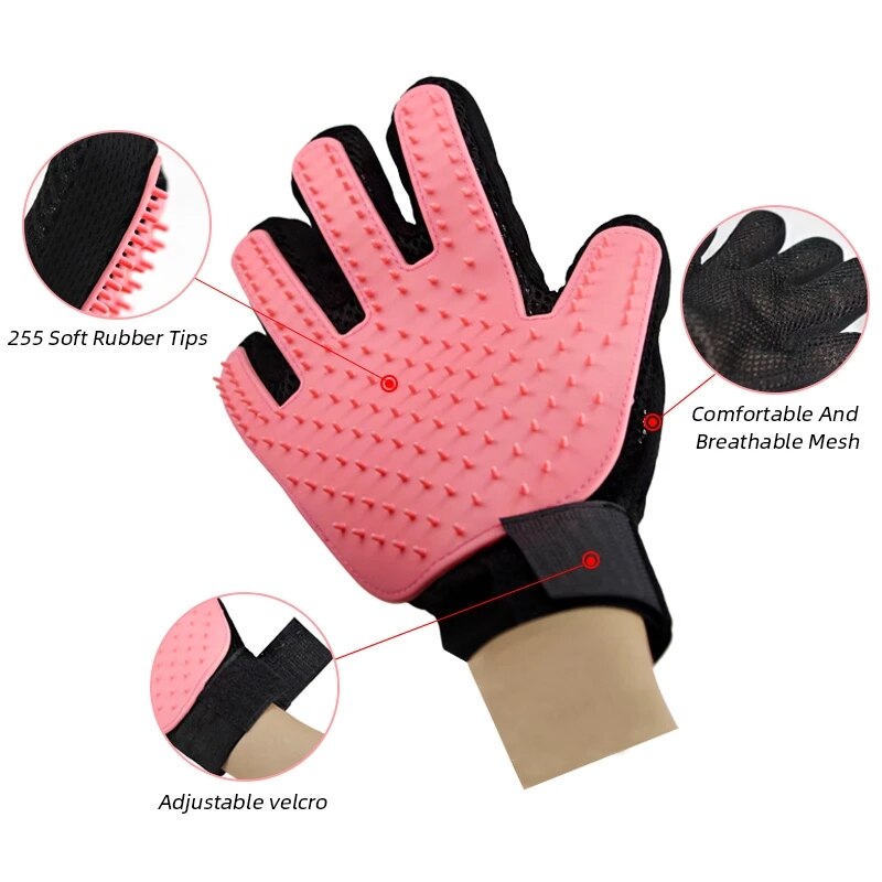 Hundesalon Handschuhe für Katzen Hunde Haustier Pinsel Handschuh für Katze Hund Haar Entferner Bürste Hund Deshedding Reinigung Kämme Massage handschuhe