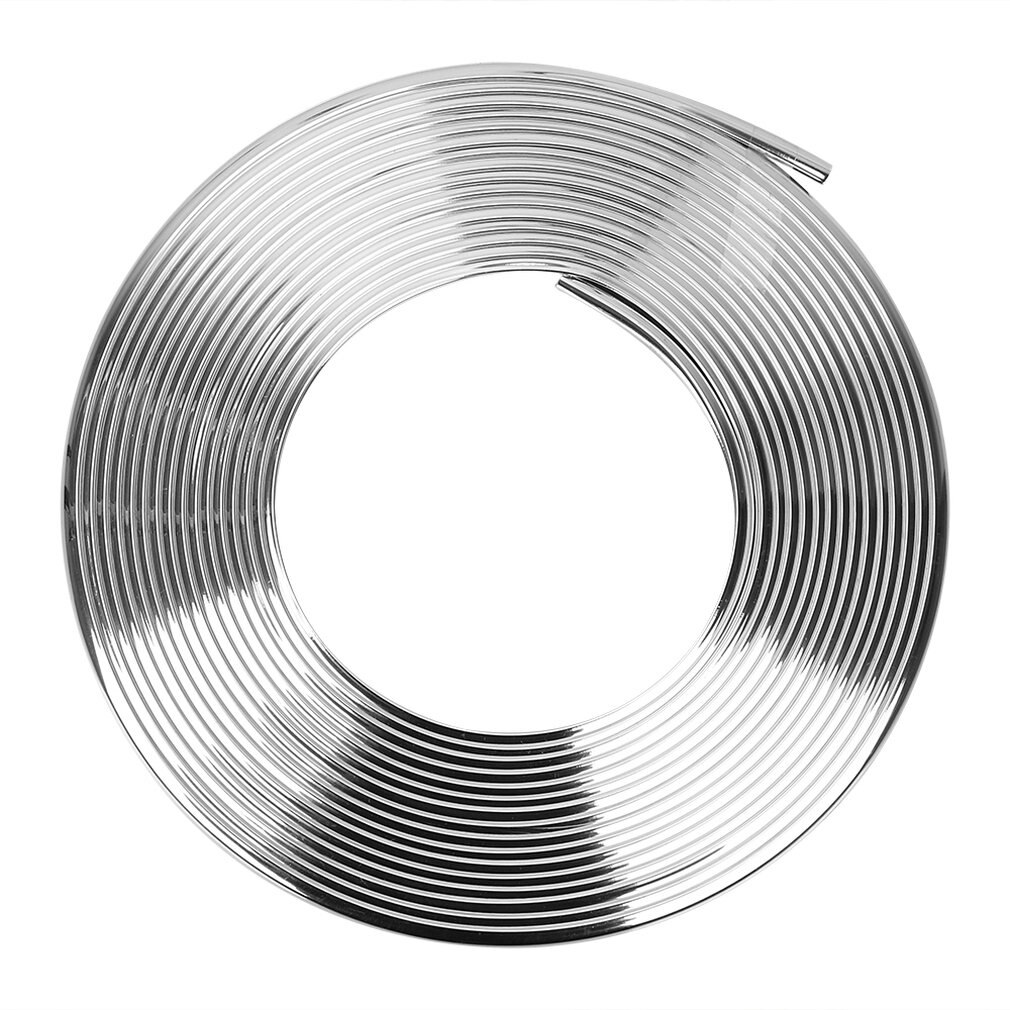 5 Meter Auto Interieur Levert Auto Decoratieve Strip Verminderen Schrapen Beschermende Guard Tape: Zilver