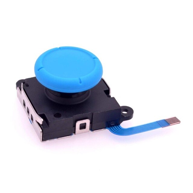 Joystick analógico 3D Original, Joy-Con, Kit de reparación de repuesto izquierda/derecha, Sensor de barras de pulgar Con 2 tornillos "Y" para interruptor Nintendo: 1pcs Blue