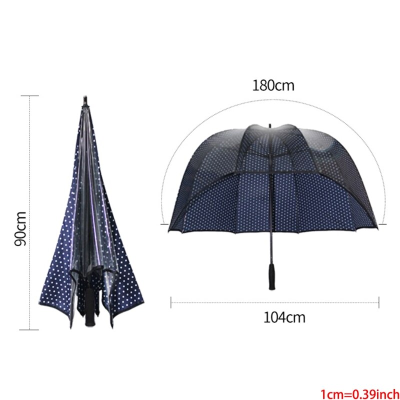 Windproof Helmet Shaped Dome Umbrella, Couple Dome Parasol,Vibrating Helmet Reverse hat Transparent Golf Umbrella