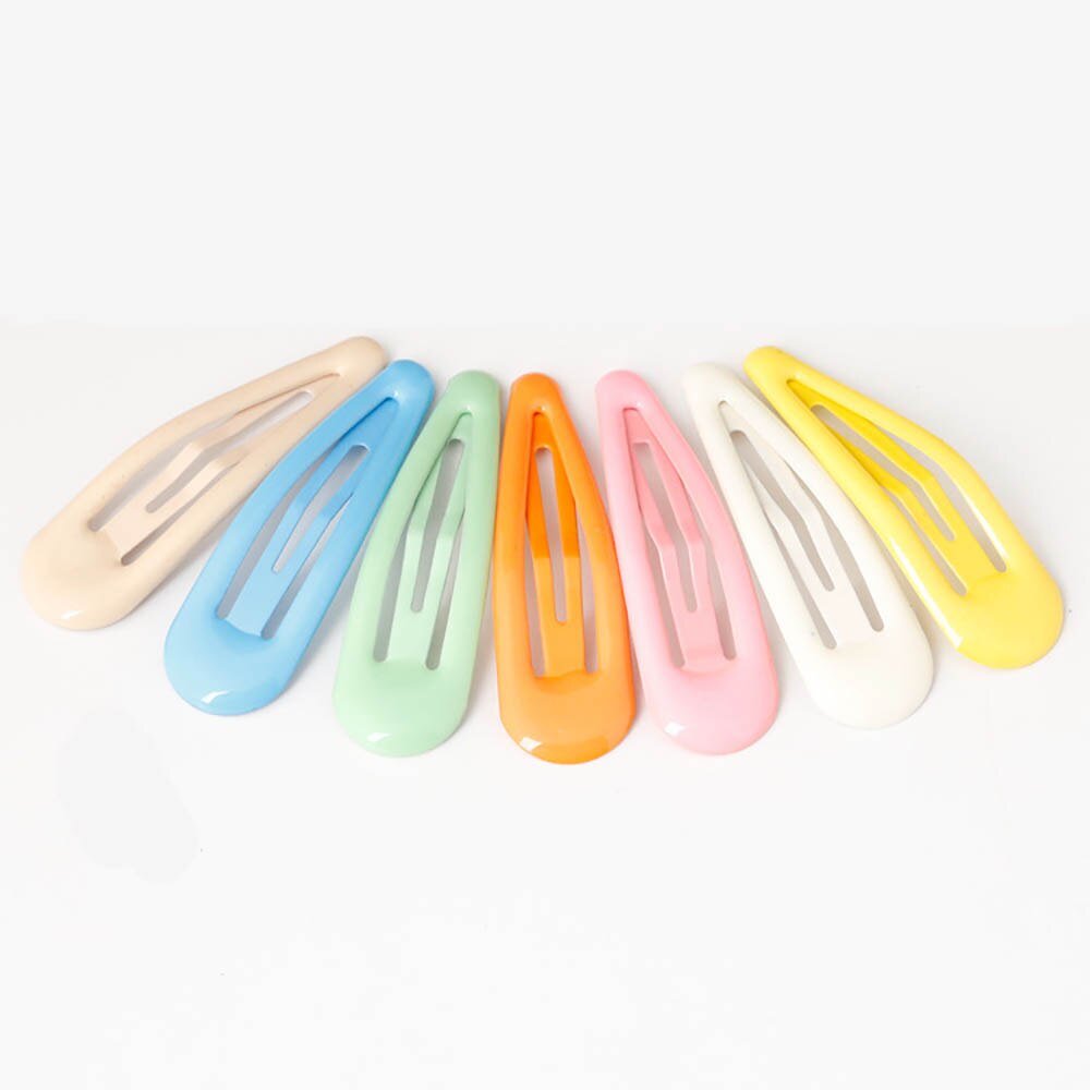 Pinzas de pelo a presión para niña y bebé, accesorios para el cabello para mujer, horquillas, pasadores, pasadores de Color sólido, horquilla de Metal, 24 Uds.