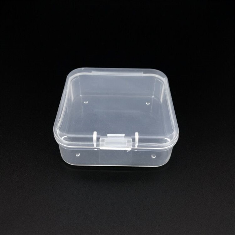 Cajas de plástico pequeñas para pesca, caja de almacenamiento para señuelos, anzuelos, 10 unids/lote