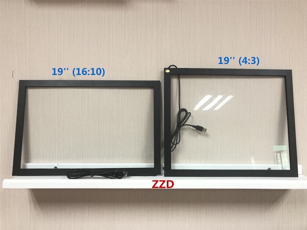 Zzdtouch 19 Inch 4:3 Infrarood Touchscreen 2 Punten Ir Touch Frame Usb Touch Panel Voor Touch Screen Computer Monitor