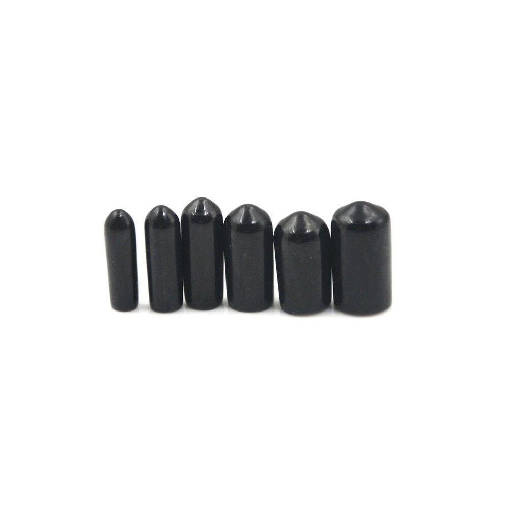 Tapa de extremo de goma de PVC de 10-50 piezas, tapa de extremo de tornillo, tubo de plástico, protector de rosca de cubo, tapa de empuje, tapa de goma, tapa roscada de goma