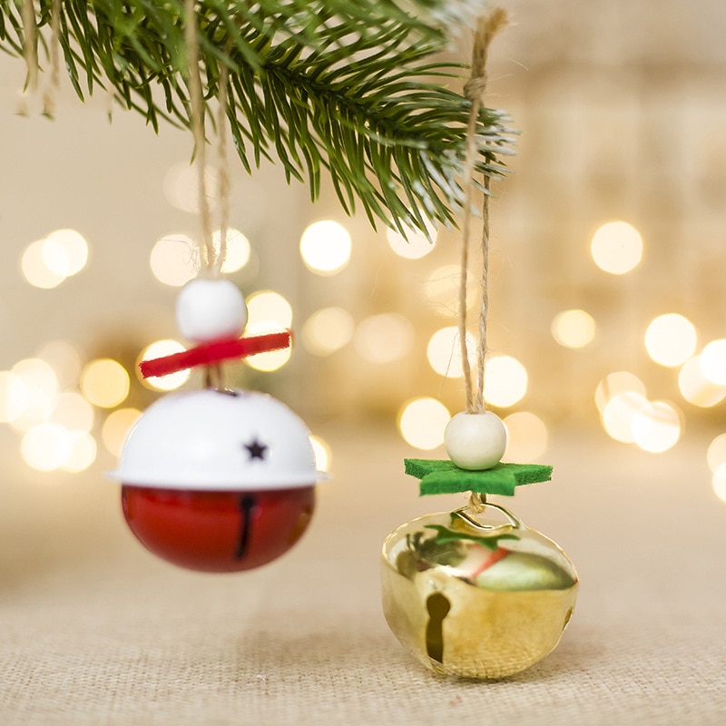 Kerst Klokken voor Kerstboom Decoraties Kleine DIY Kerst Ambachten Hanger Jingle Bells Kerst Decoraties voor Huis
