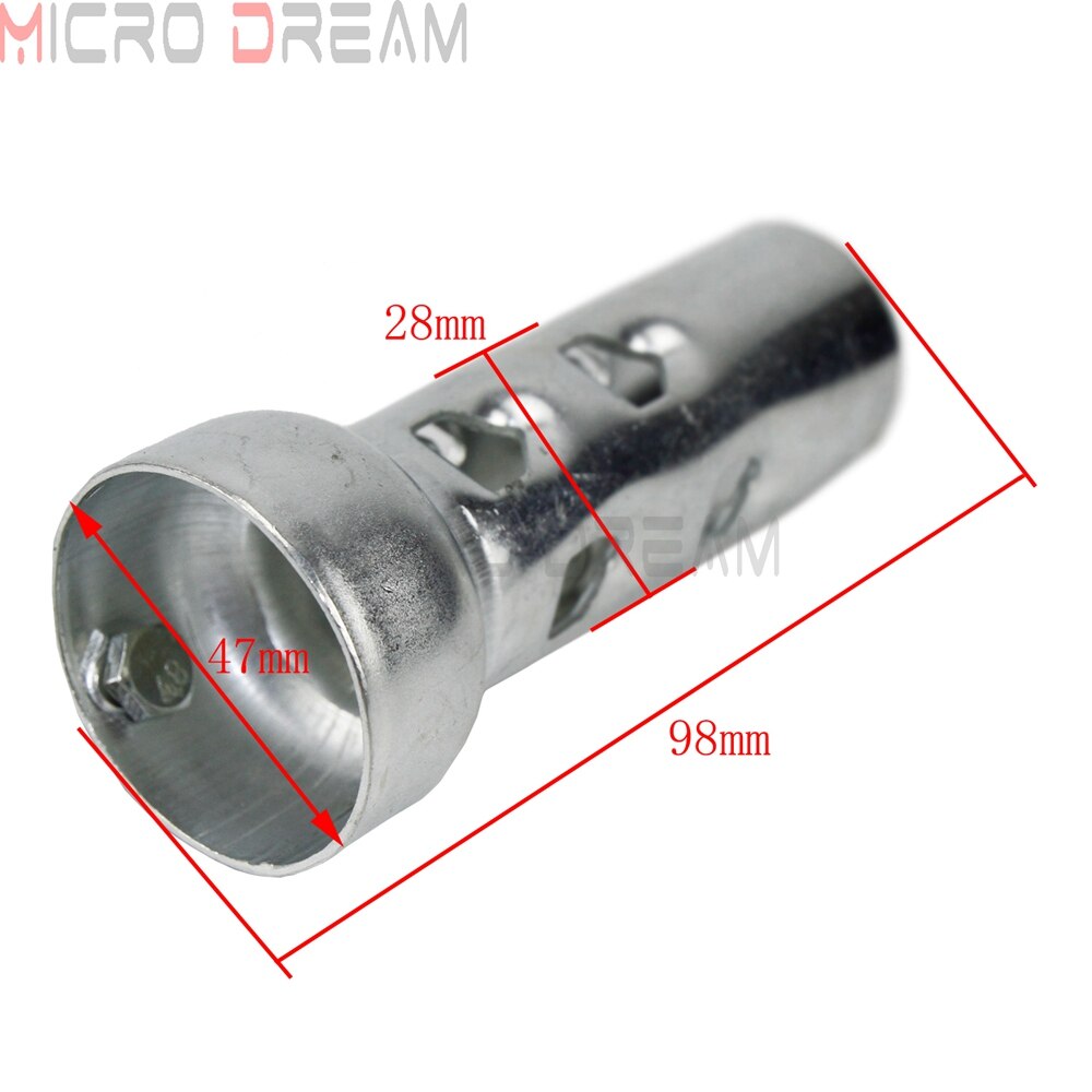 Motorcykel 2 tommer udstødning 4 "& 8 " længde udstødningsdæmper baffle til harley sportster dyna softail trækrør od . 47mm db killer